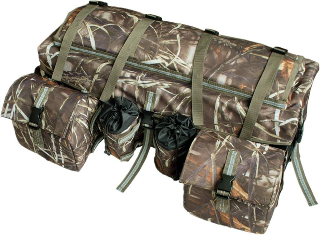 Camo ATV Cargo Bag Rear Rack Gear Bag 600D Waterproof Oxford with Reflective Stripe D662