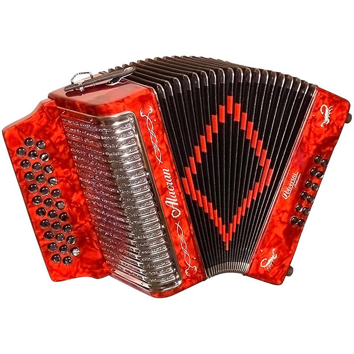 Red Accordion with Case I7730
