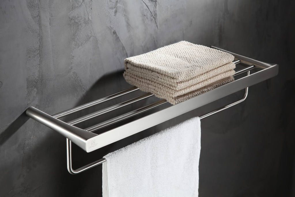 Brushed Nickel Towel Rack Q645520