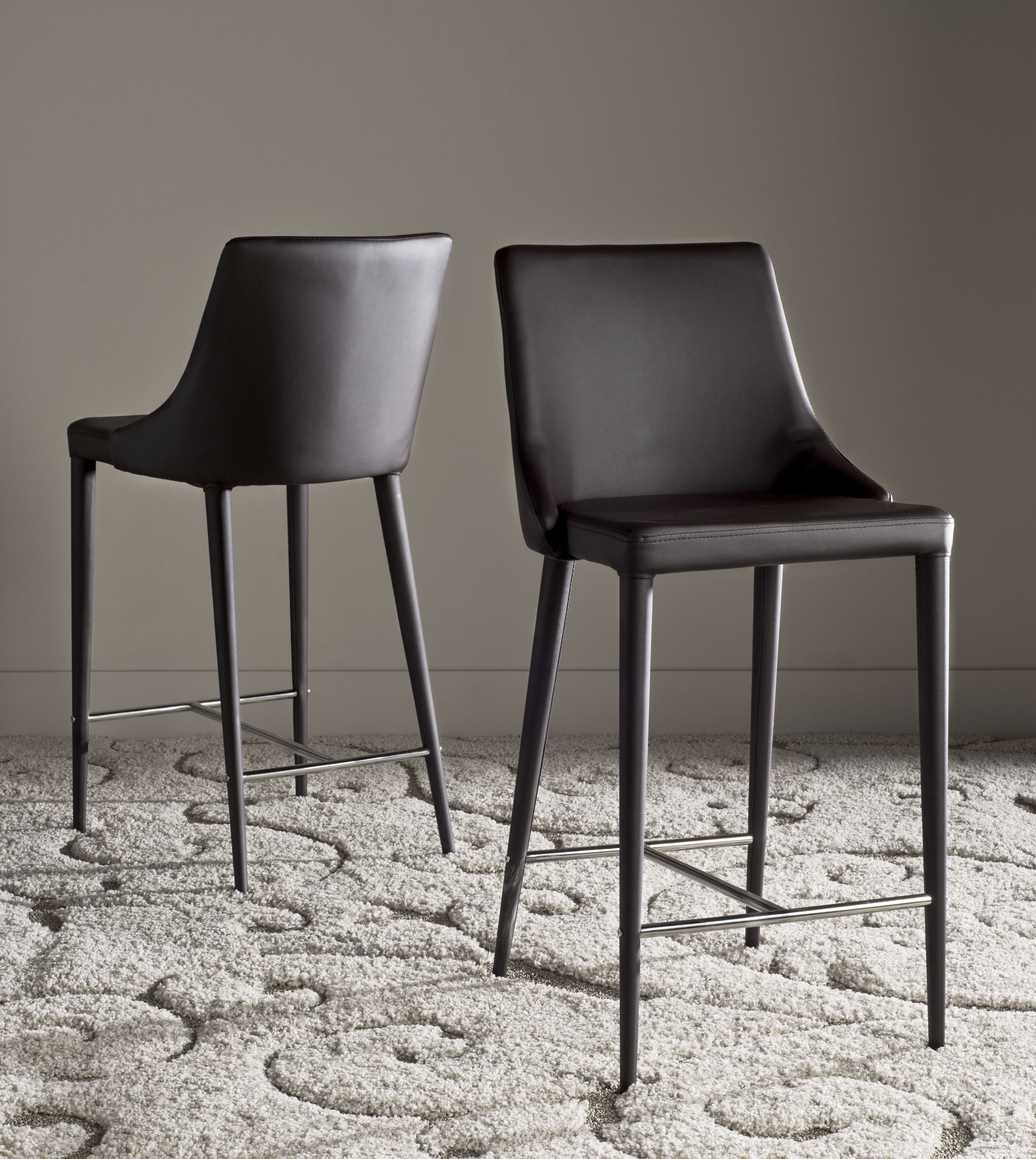 Contemporary Glam Counter Stool with Footrest O1922
