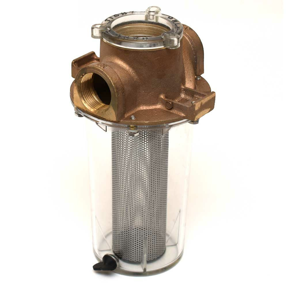 1 1/4 Inch Cast Bronze Boat Raw Water Strainer G812
