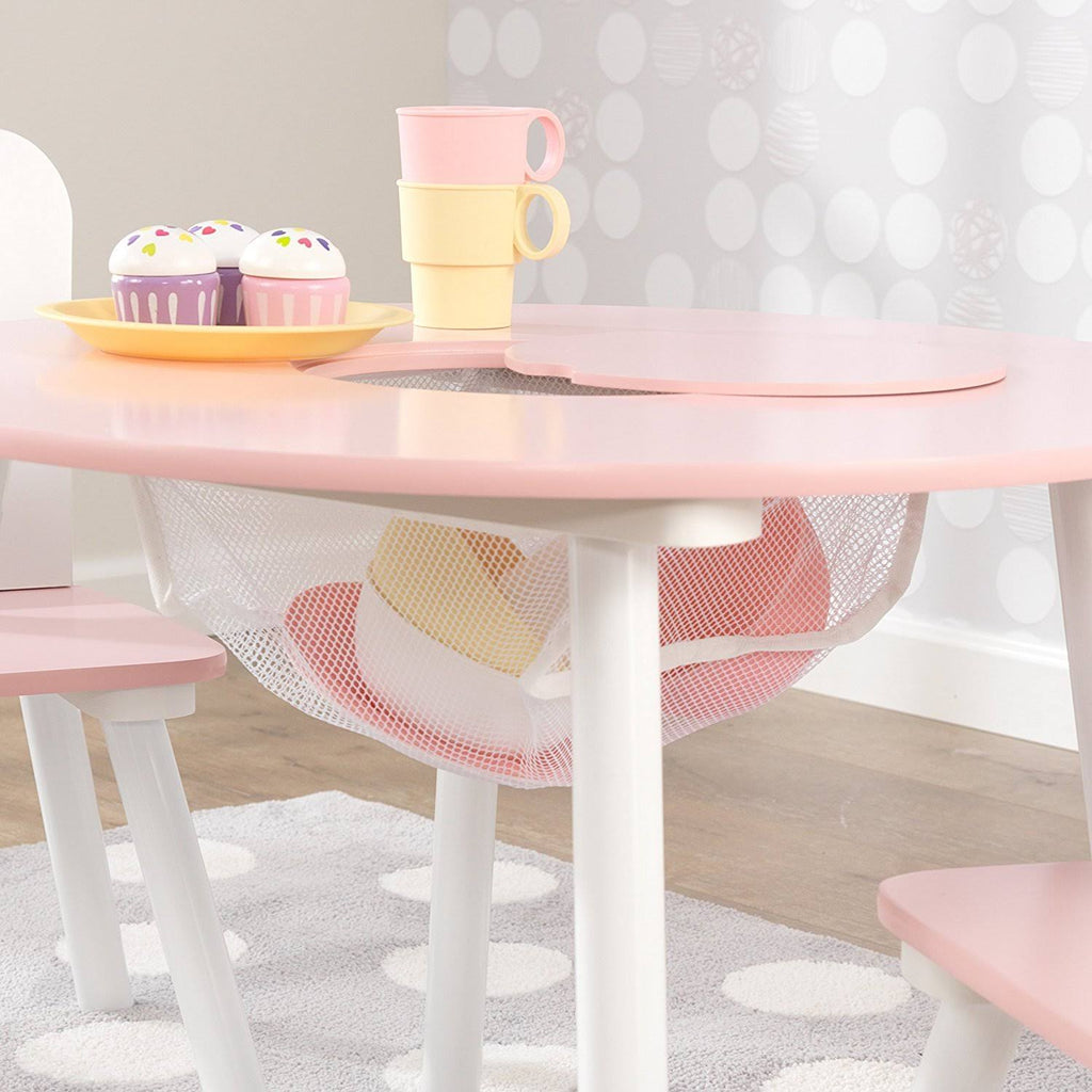 White Round Table and 2 Chair Set B2604