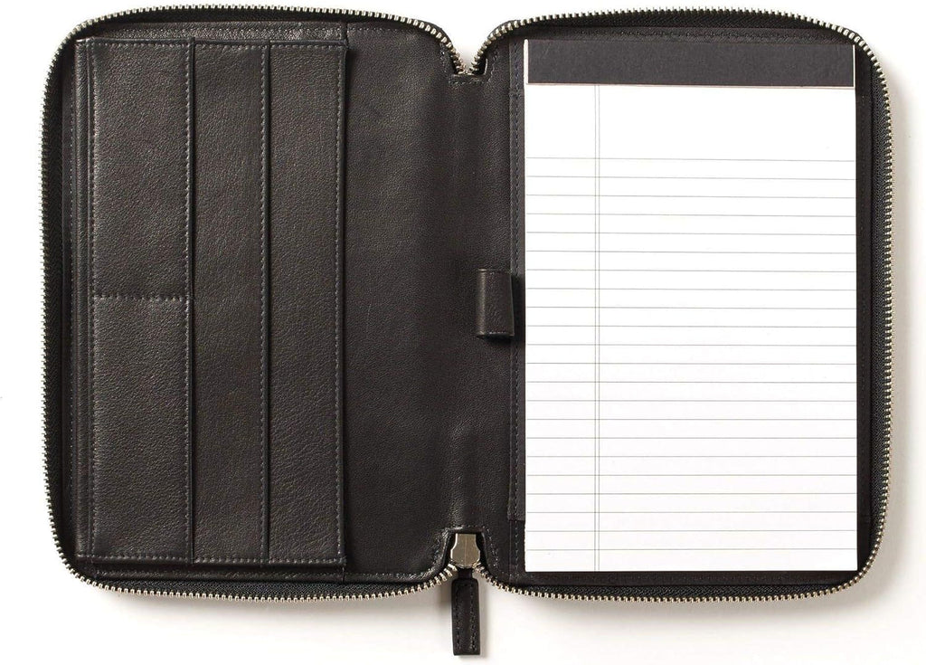 Cognac Full Grain Leather A5 Zippered Portfolio K680616