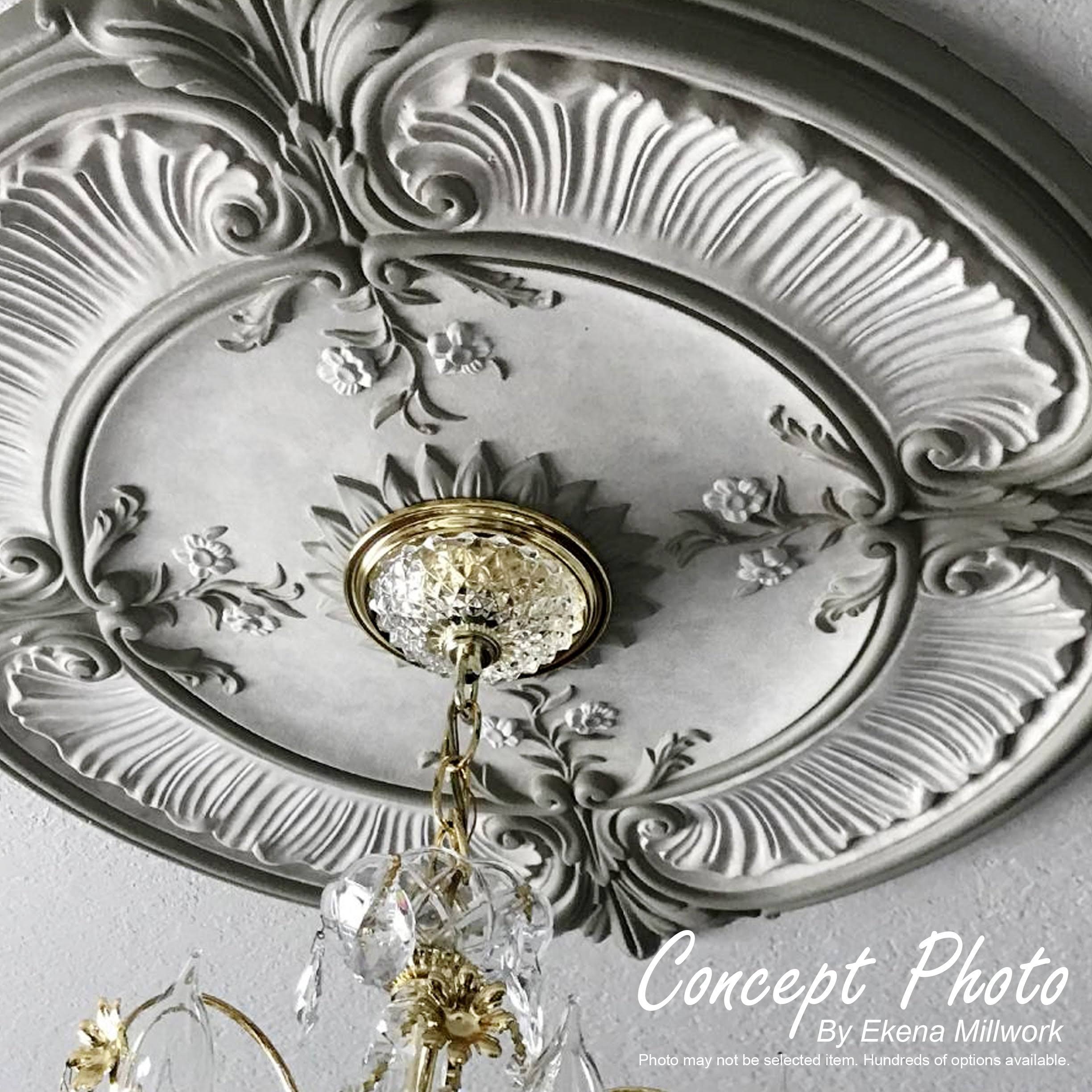 18x22OD x 3 1/2x22ID x 1 3/8x22P Ceiling Medallion F745