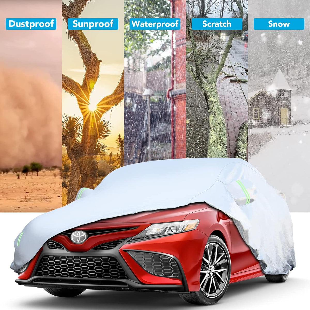 6 Layers All Weather Waterproof Car Cover U33800