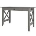 Grey Drawer Desk with Charger Station H97509