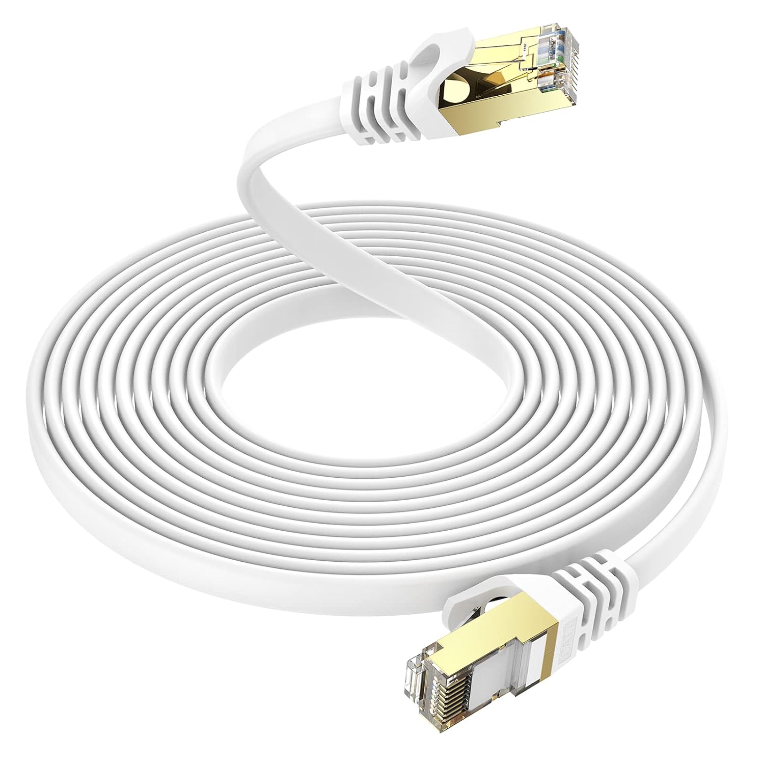 Cat 7 Ethernet Cable 125 ft Flat Patch Cord with RJ45 Connectors X404