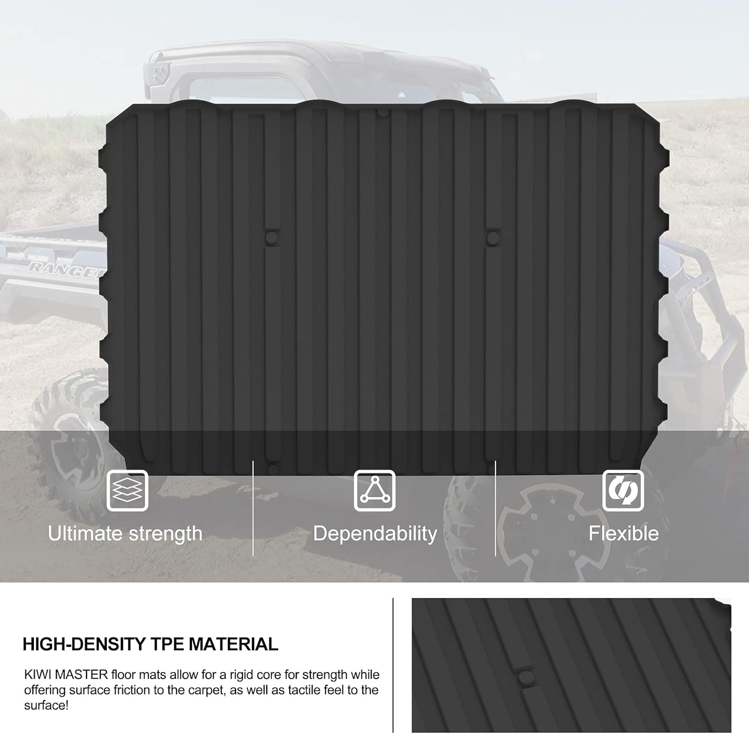 TPE Cargo Bed Mat Liner Black A36428