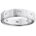 Princess Cut Diamond White Gold Wedding Ring Band F254