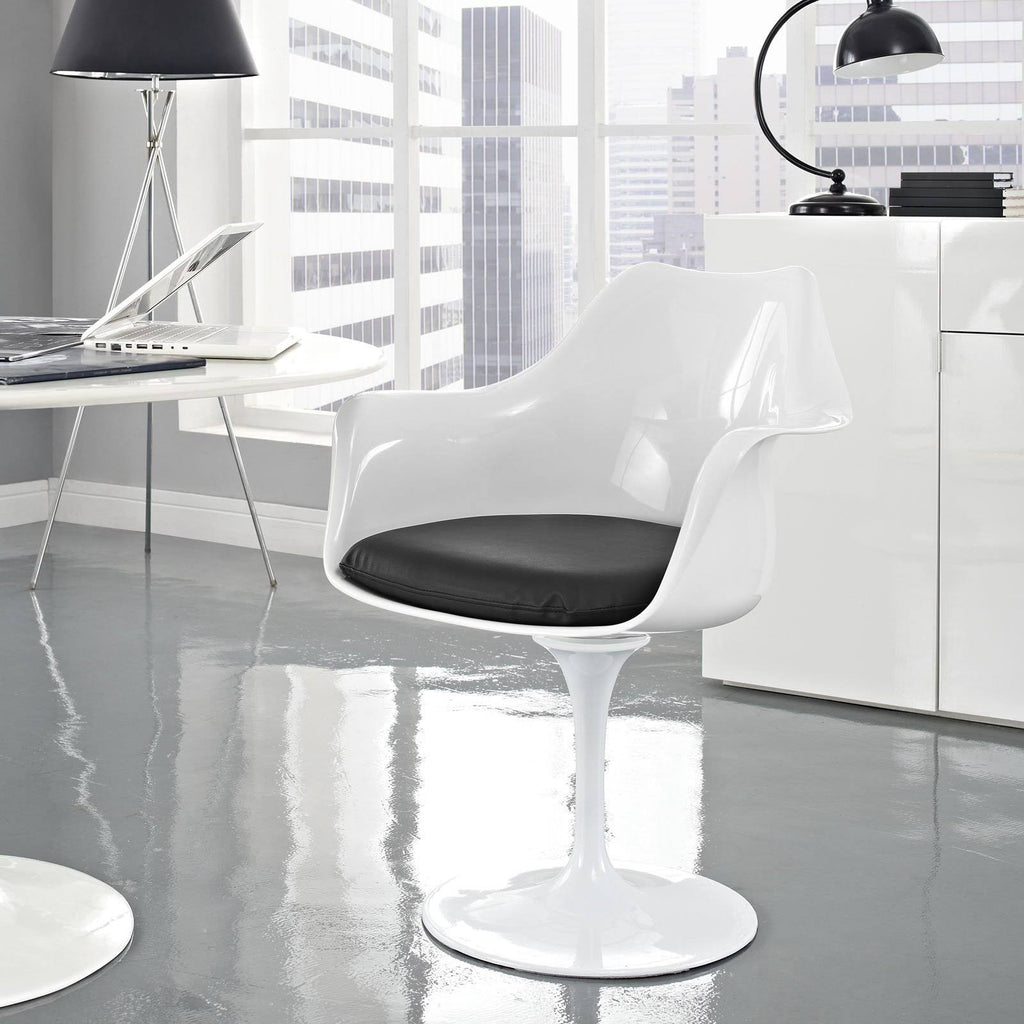 Orange Vinyl Dining Armchair W42537