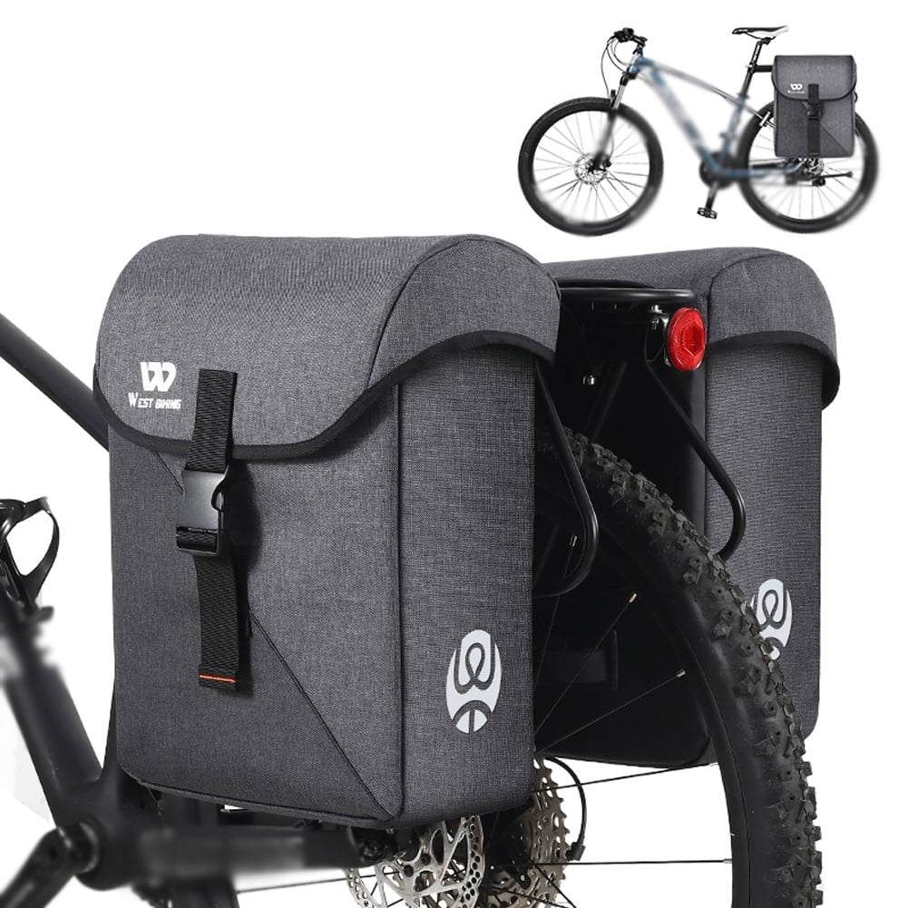 35L Bike Double Bag Rear Seats Luggage Carrier Trunk Bag V819924