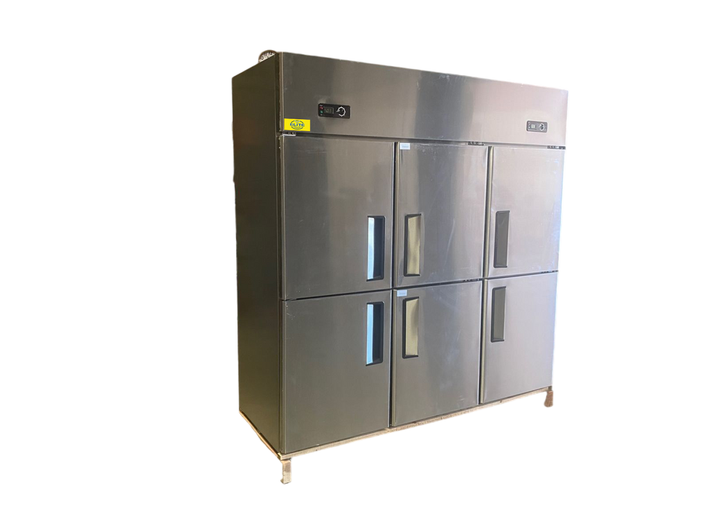 Commercial Six Door Upright Reach-in Stainless Steel Freezer 45.9 cu. ft. H852