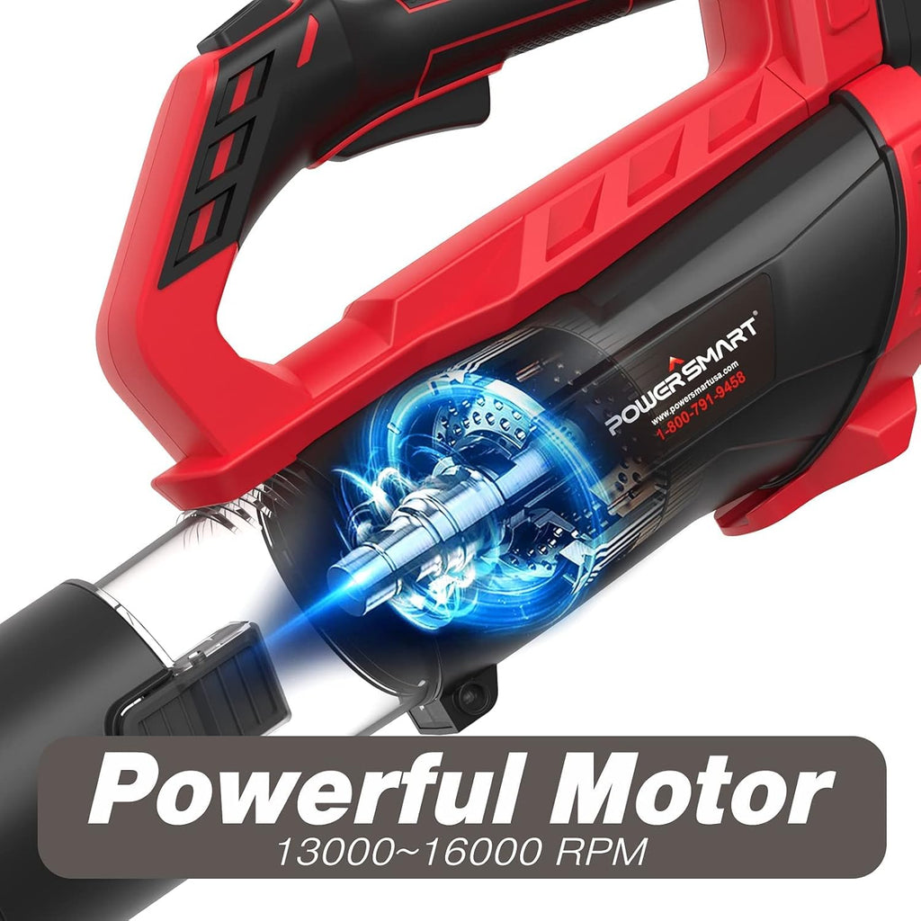 Cordless 20V Electric Leaf Blower with 2 X 2.0 Battery & Charger, 350CFM 85MPH B54361