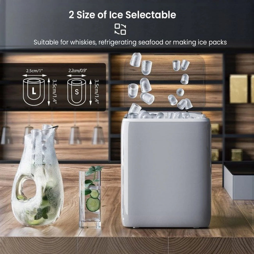 Portable Countertop Ice Maker Machine with Scoop U6089
