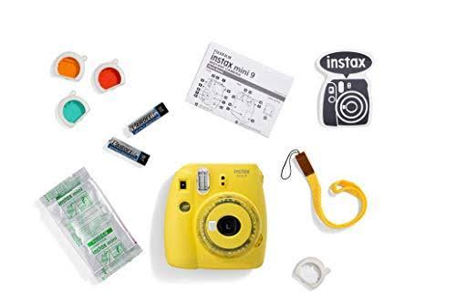 Yellow Instant Camera with 10 Shots F417291