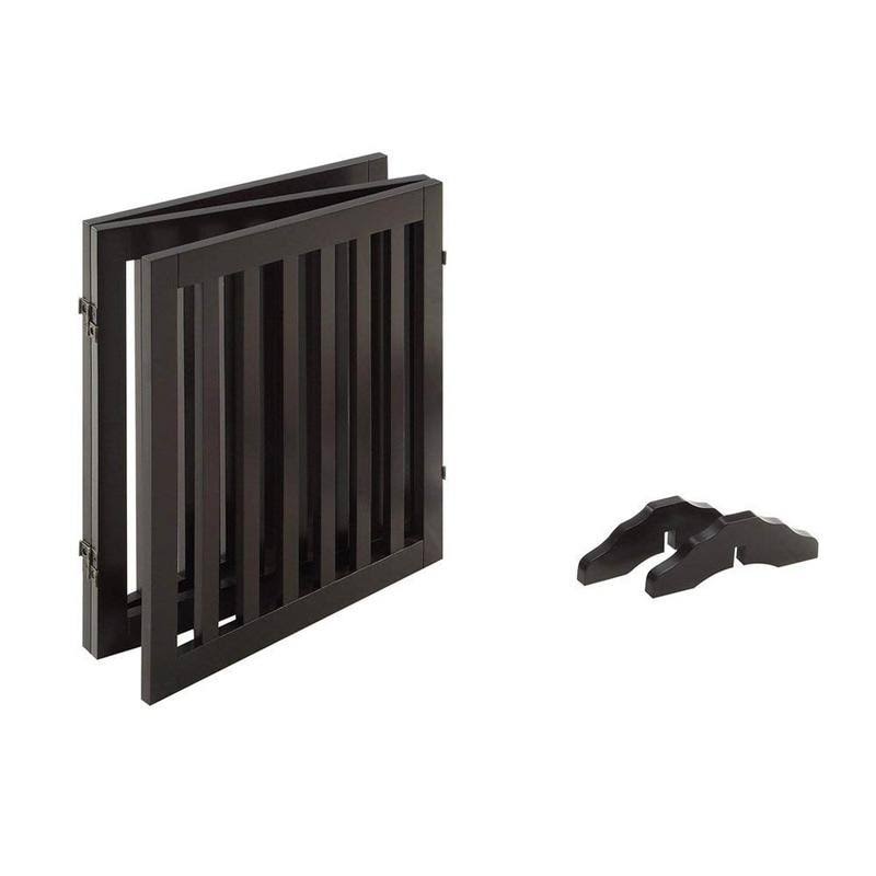 Freestanding Wooden Pet Gate 4 Panels H71011