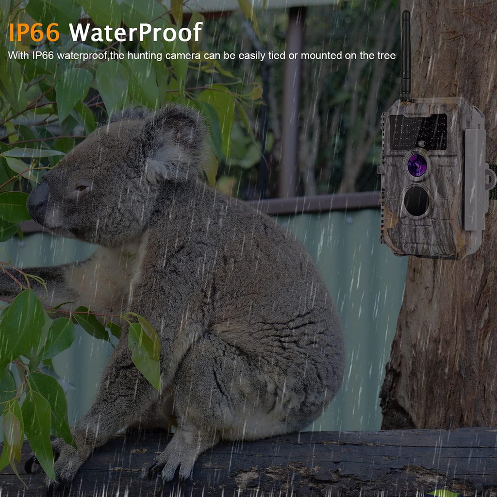 24MP 1296P No Glow Night Vision Motion Activated Waterproof Game Camera E309