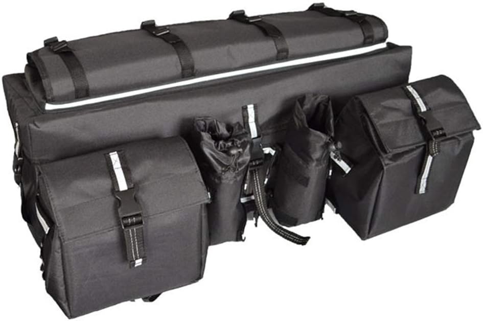 Camo ATV Cargo Bag Rear Rack Gear Bag 600D Waterproof Oxford with Reflective Stripe D662