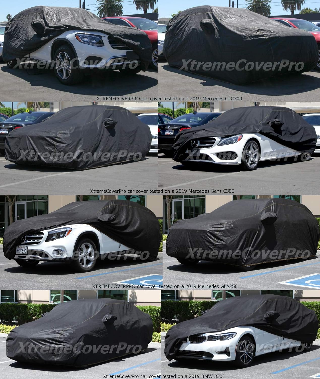 Black Pack of 2 Car Cover Q99857