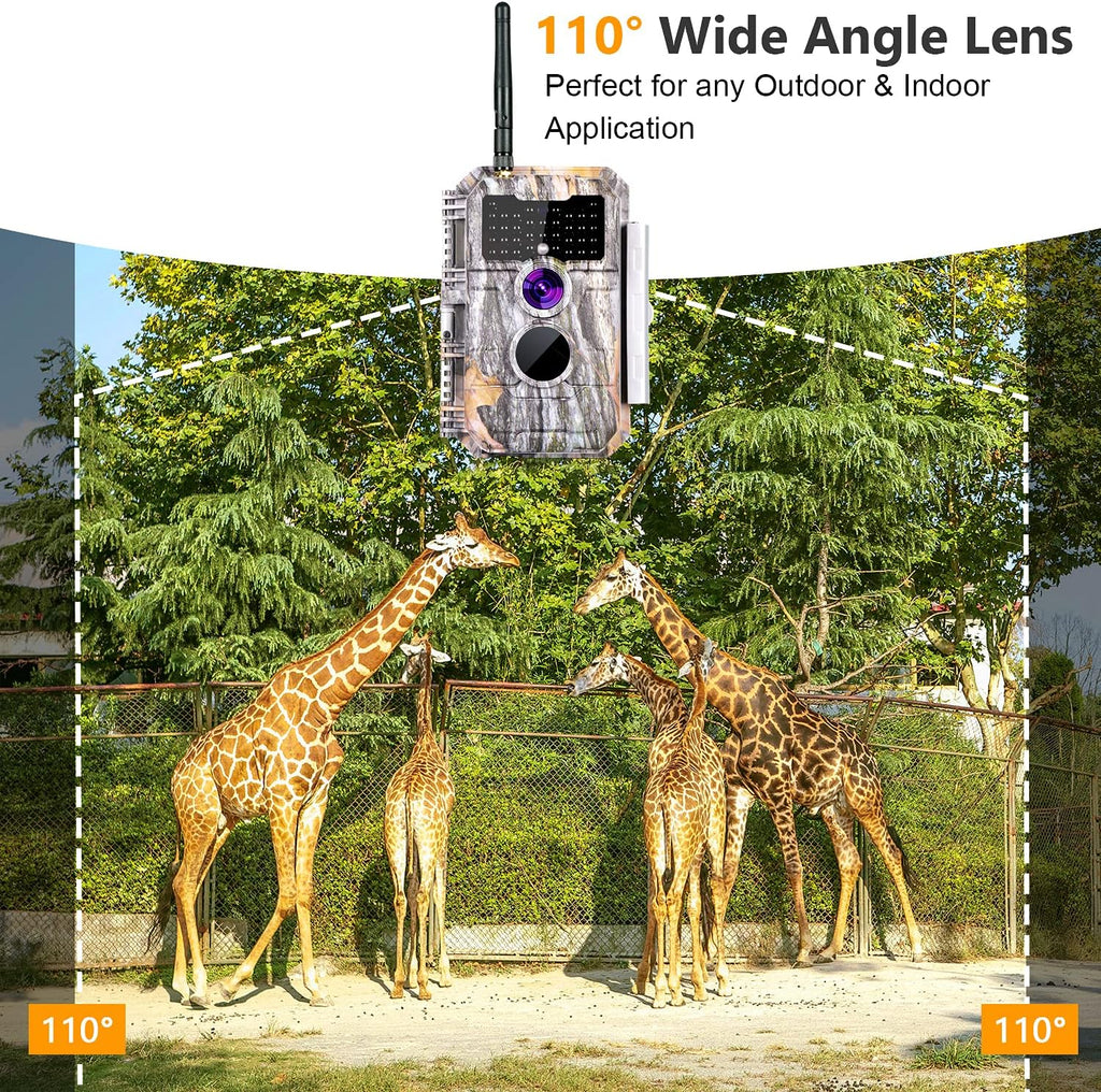 24MP 1296P No Glow Night Vision Motion Activated Waterproof Game Camera E309