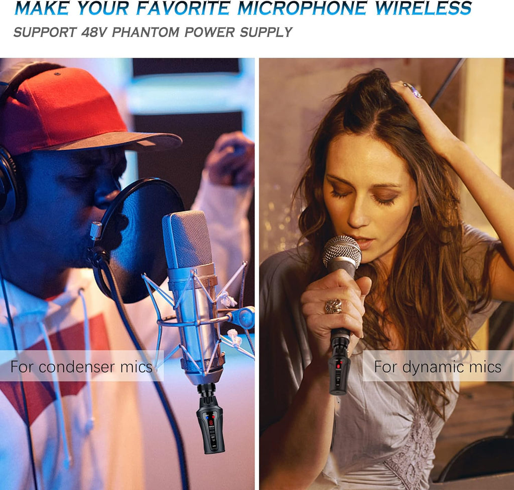 Wireless Microphone System with XLR Transmitter and 6.35mm Receiver G831306