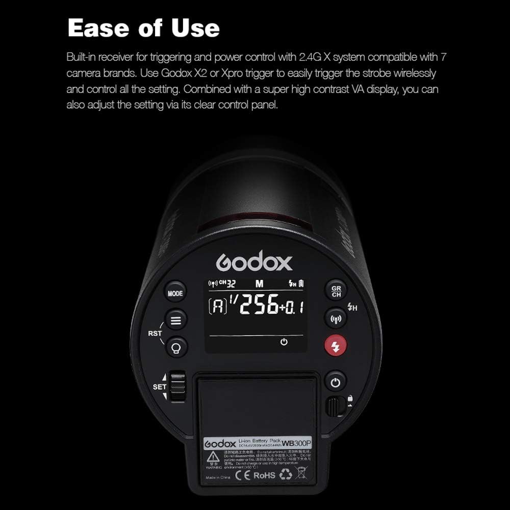 300W TTL Flash Strobe Monolight with Handheld Grip T5774