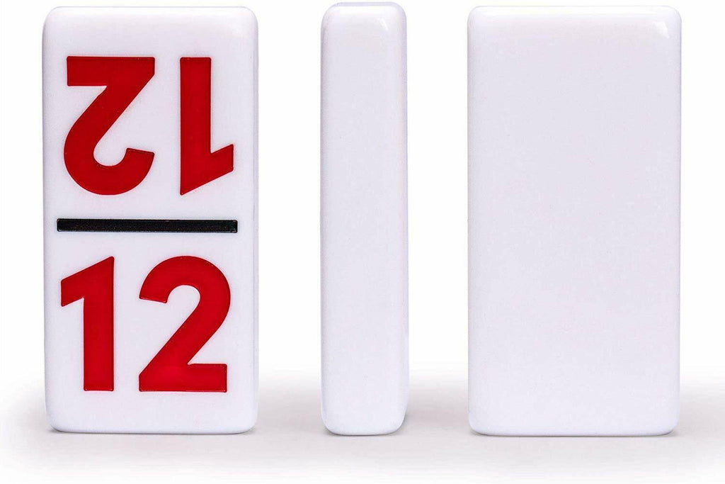 Complete Mexican Train Dominoes Set with Double 12 Dominoes, Wooden Hub R49570