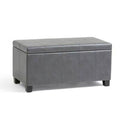 Storage Ottoman Fabric: Stone Gray R938