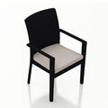 Patio Dining Arm Chair in Cast Silver E6831