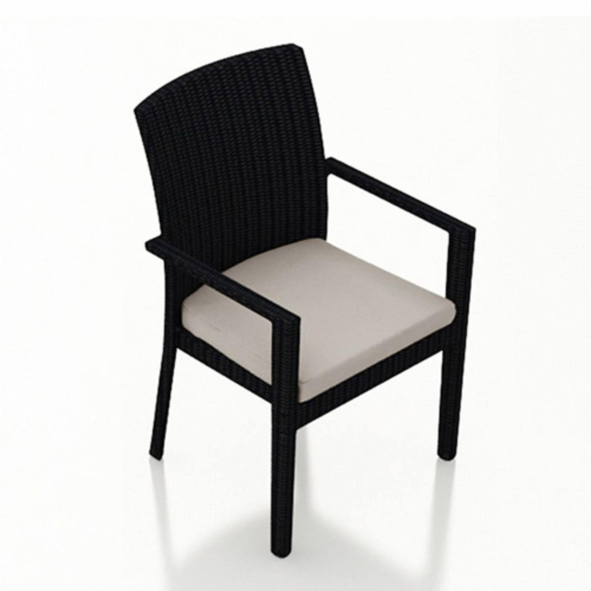 Patio Dining Arm Chair in Cast Silver E6831