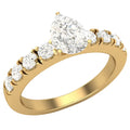 Pear Cut Solitaire Diamond Ring 14K Gold 1.20 Carat P306831