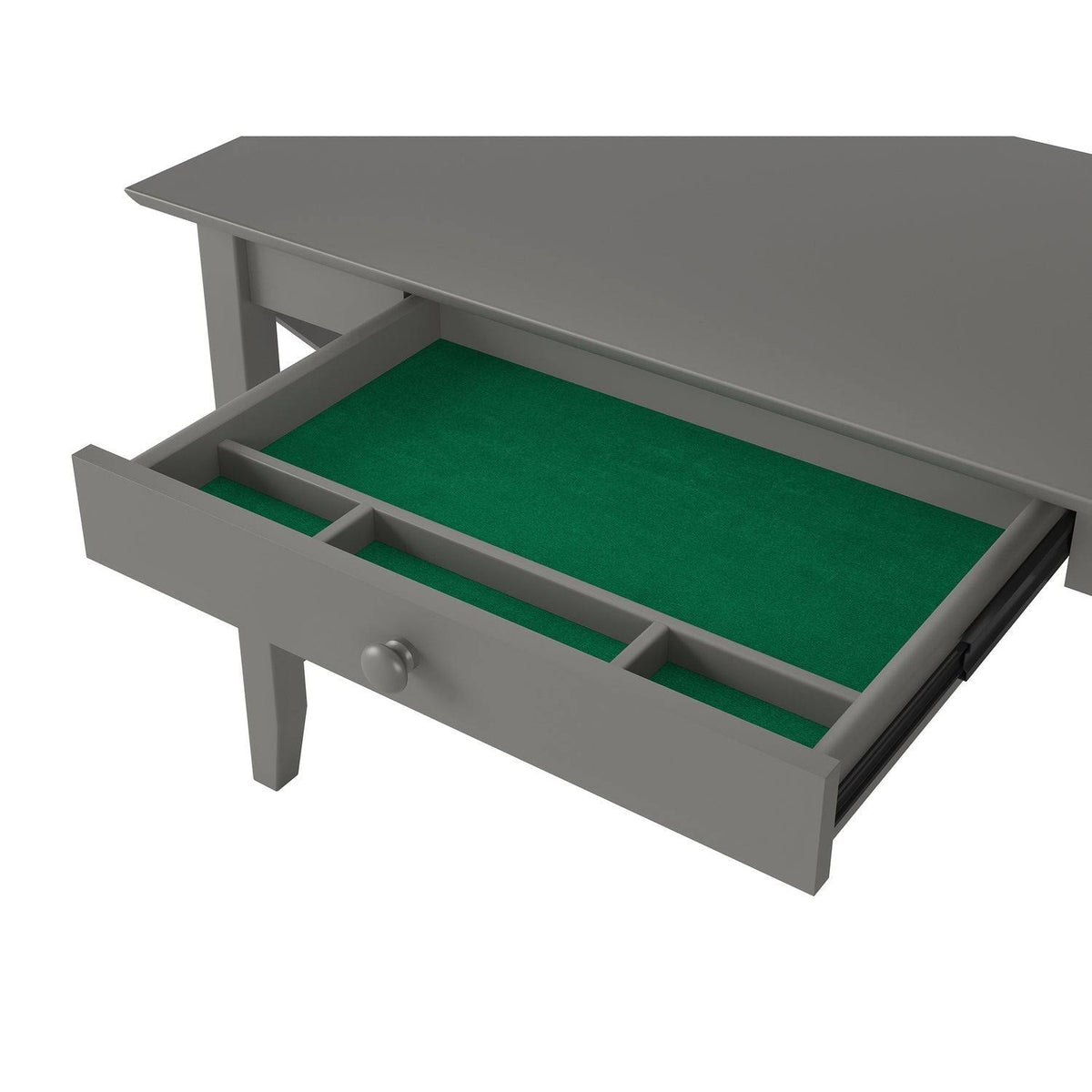 Grey Drawer Desk with Charger Station H97509