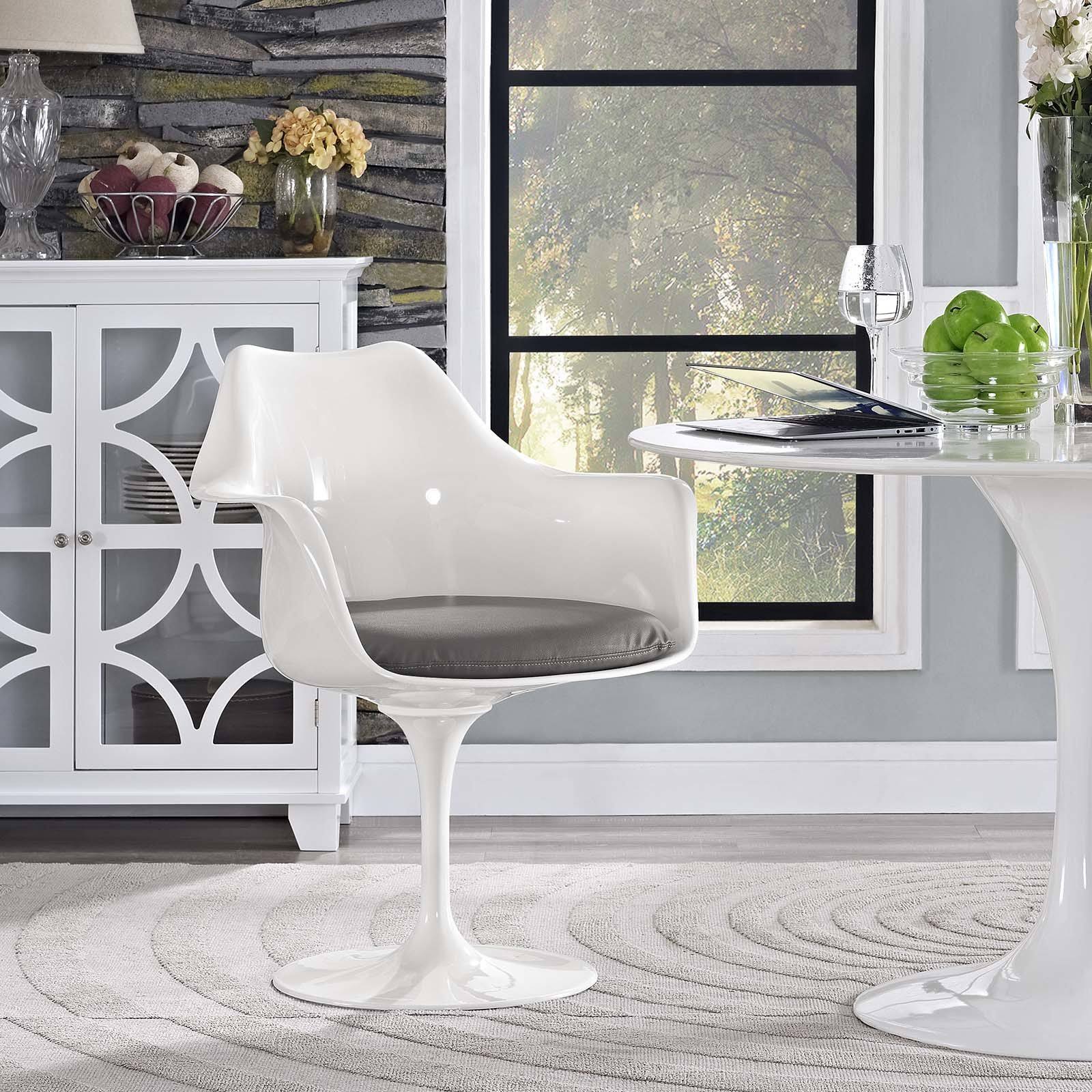 Orange Vinyl Dining Armchair W42537