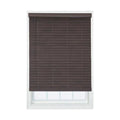 Cordless Brown Faux Wood Room Darkening Horizontal Blinds C153