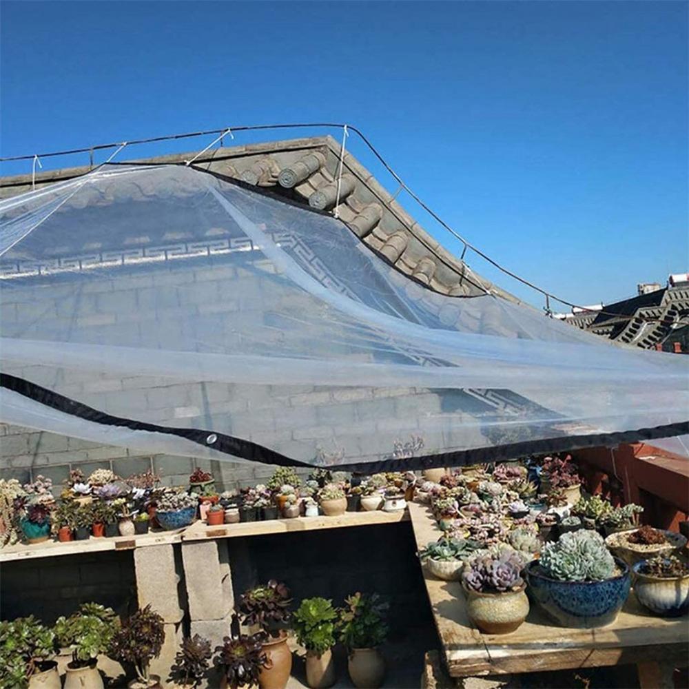 Clear Vinyl Tarp 20 Mil Waterproof PVC Tarpaulin with Brass Grommets B502