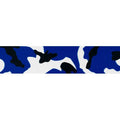 Royal Blue and White Camo Polyester Webbing, 50 Yards X2045