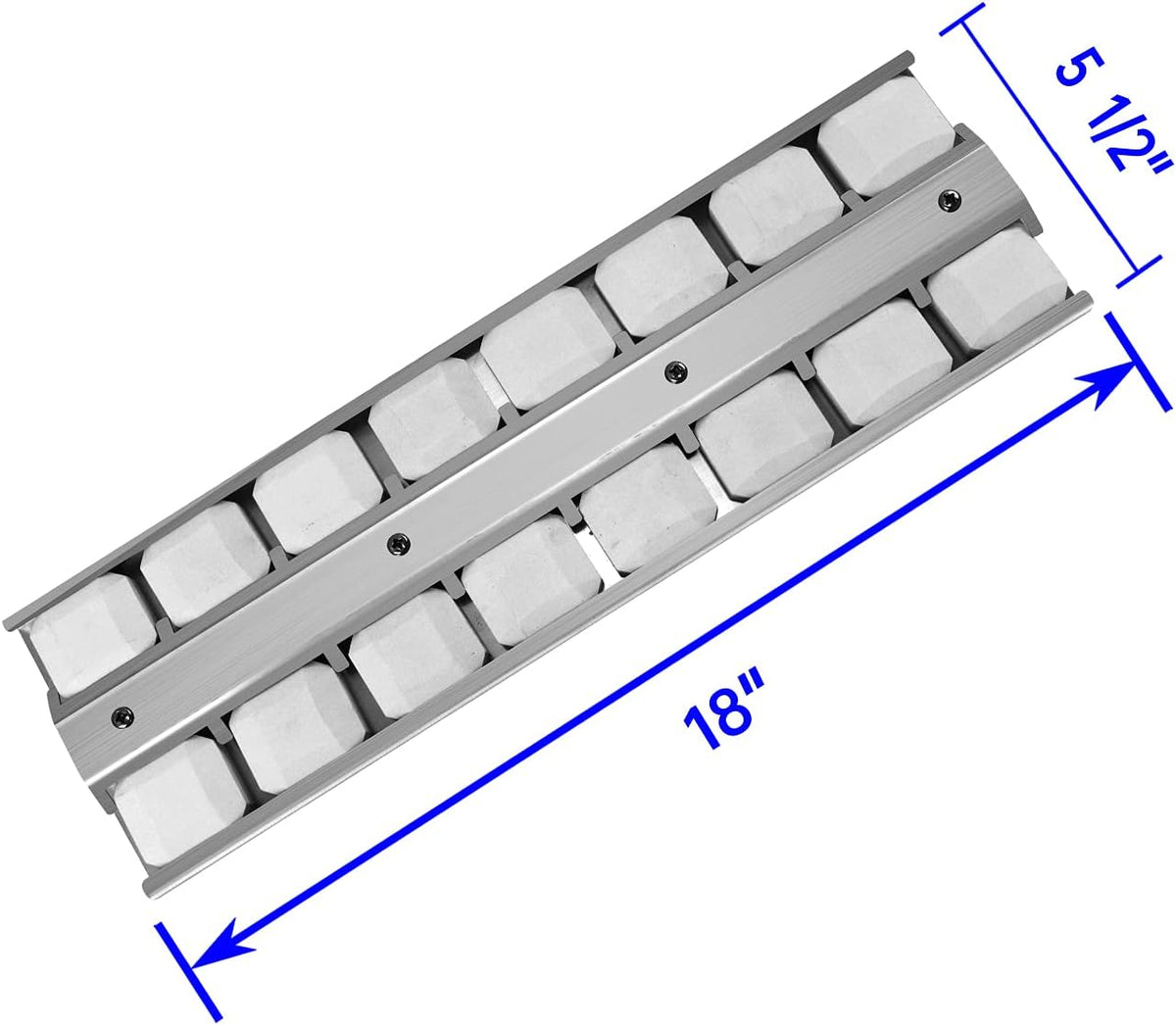 18" X 5-1/2" BBQ Grill Briquette Tray Heat Plates Shield I670
