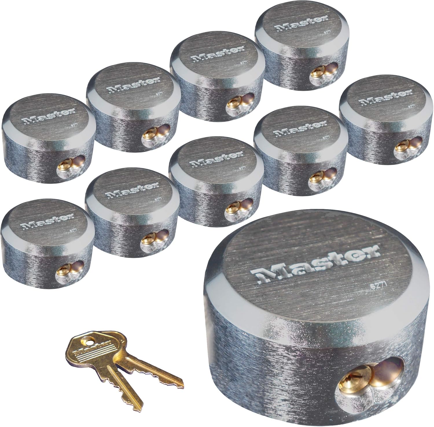 4 Hidden Shackle Padlocks Keyed Alike K276906
