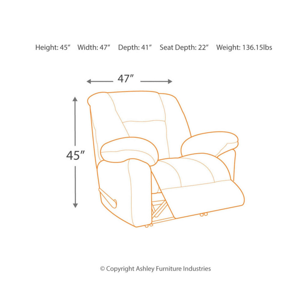 Taupe Zero Wall Recliner J8740