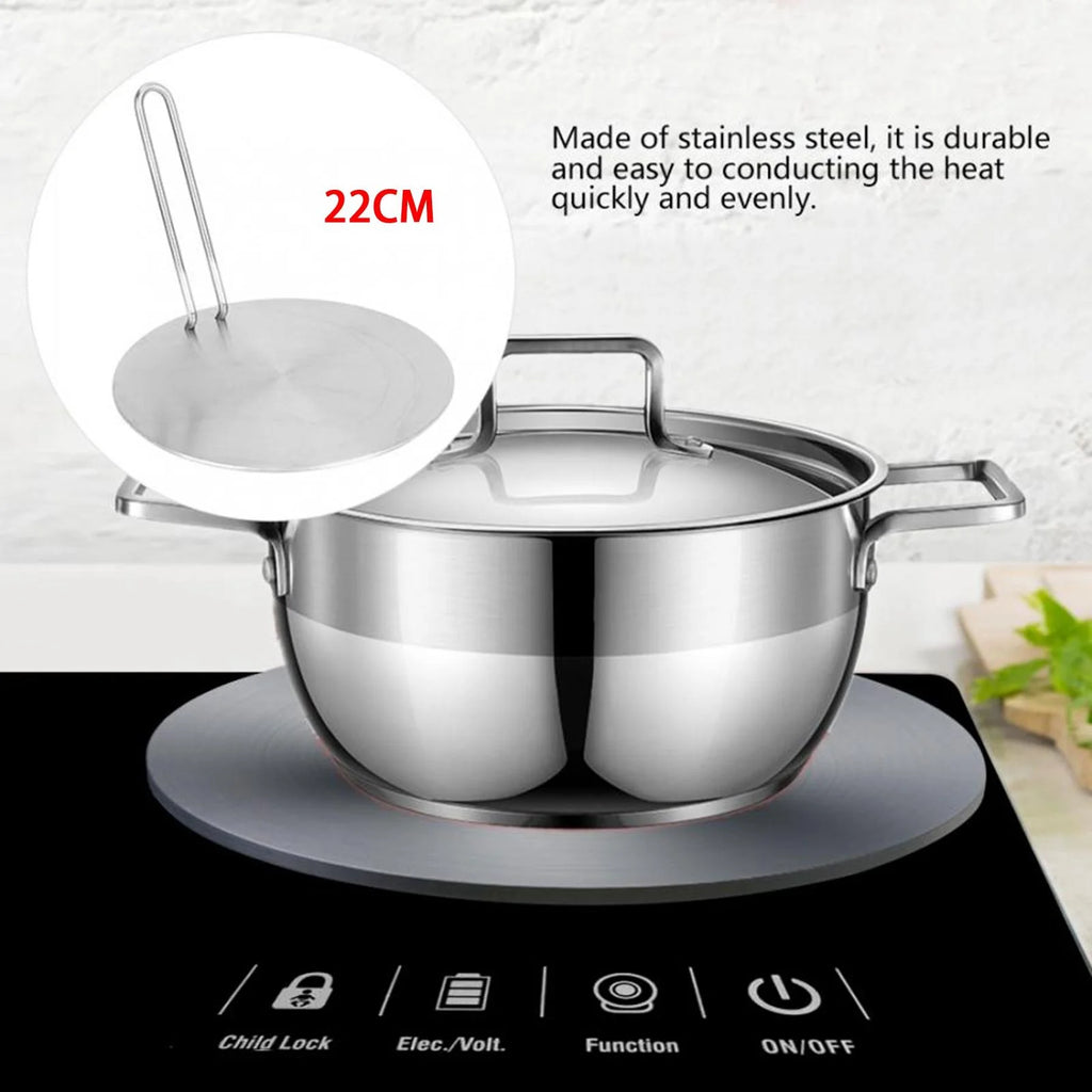 Stainless Steel Induction Cooktop Adapter Plate 22cm U74410