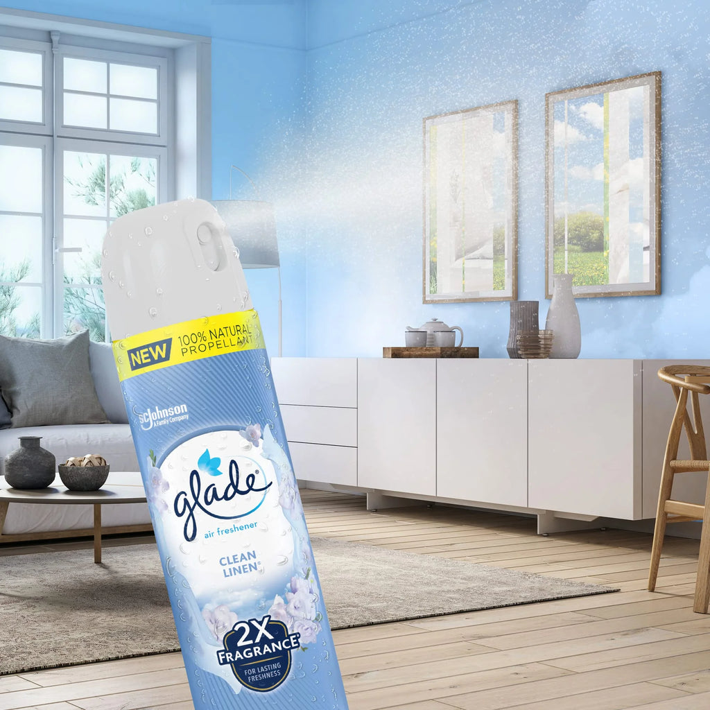 8.3 Oz Clean Linen Room Air Freshener Spray, Pack of 32 D1582