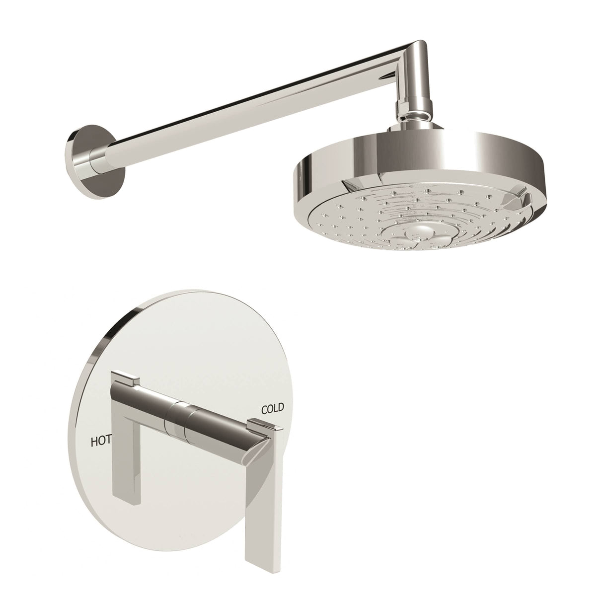 White Balanced Pressure Shower Trim Set V69635