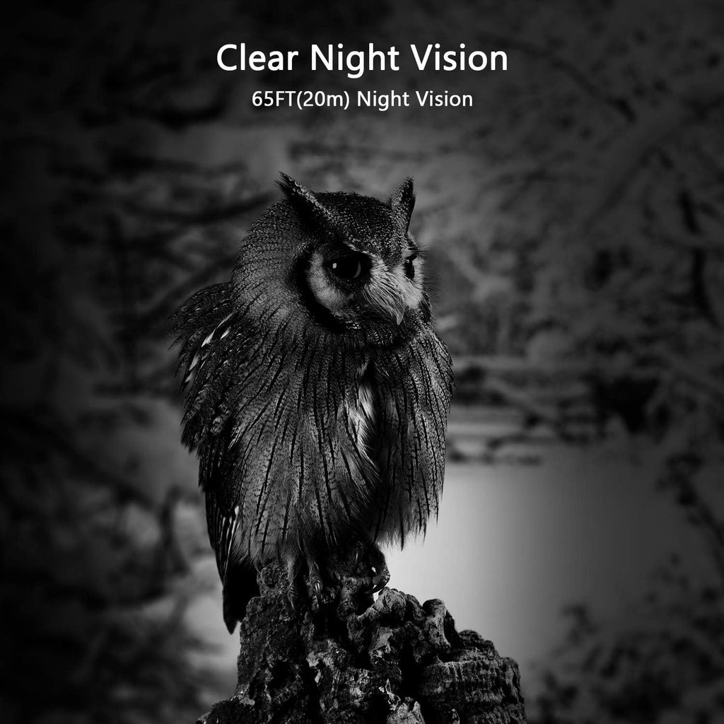 24MP 1296P No Glow Night Vision Motion Activated Waterproof Game Camera E309