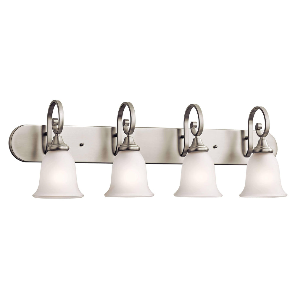 Brushed Nickel Four-Light Bath Fixture Z817