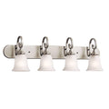 Brushed Nickel Four-Light Bath Fixture Z817