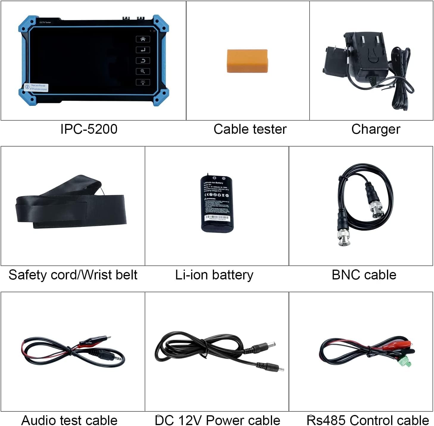 8MP 6 in 1 IP Camera Test Monitor with IPS Touch Screen Z590761