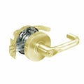 10 Line Cylindrical Entry Locks with J Lever and L Rose in Bright Brass V272