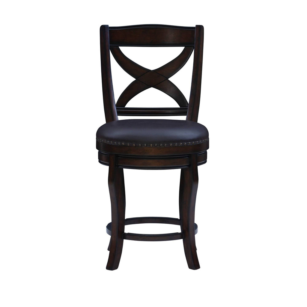 Swivel Counter Height Barstool Espresso N17370