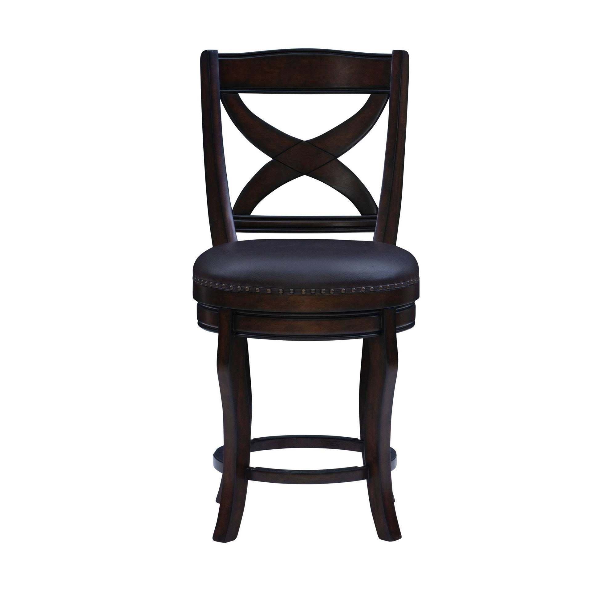 Swivel Counter Height Barstool Espresso N17370