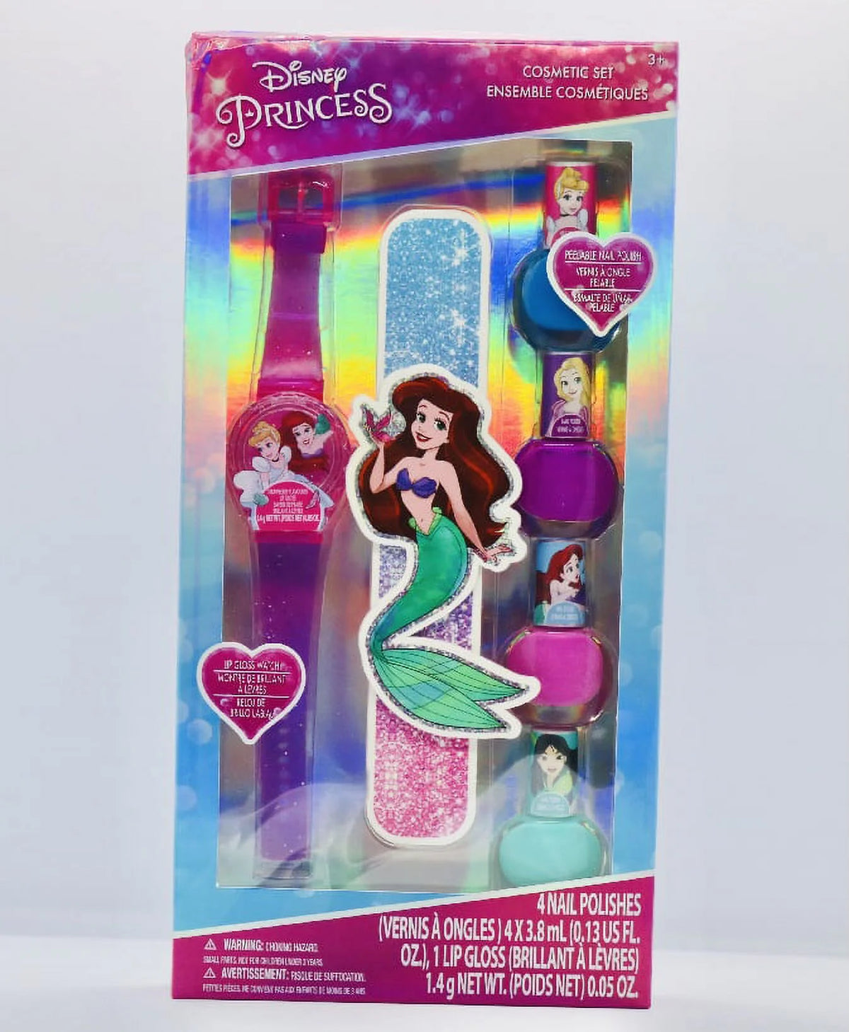 Lip Gloss Watch & Nail Set on card P17545